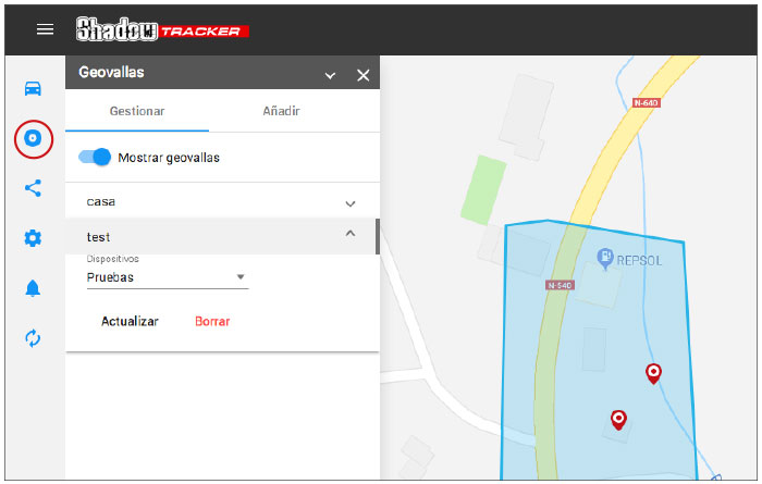 Manual Web – Shadow Tracker